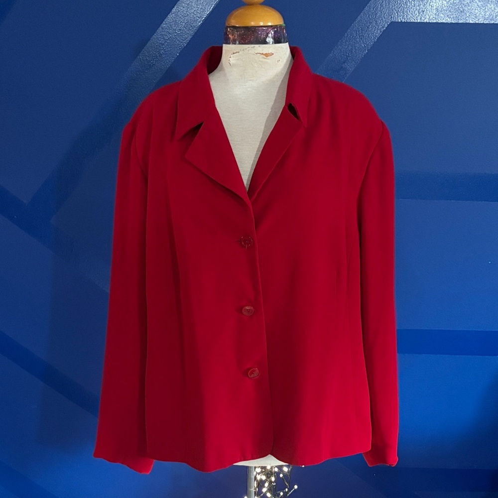 Chic Red Women's Blazer